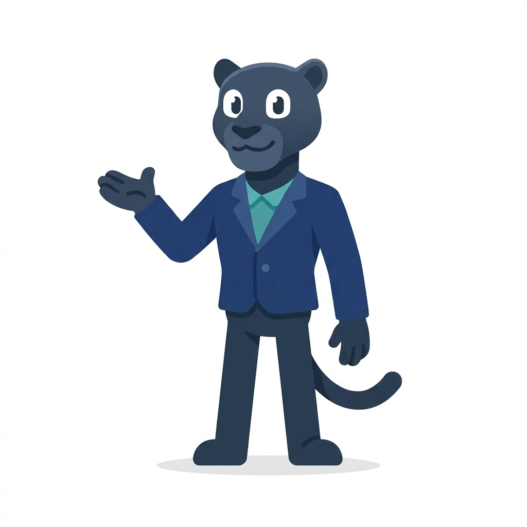 Preston the Panther, the guide who teaches the Body Language Mistakes That Hurt Respect course