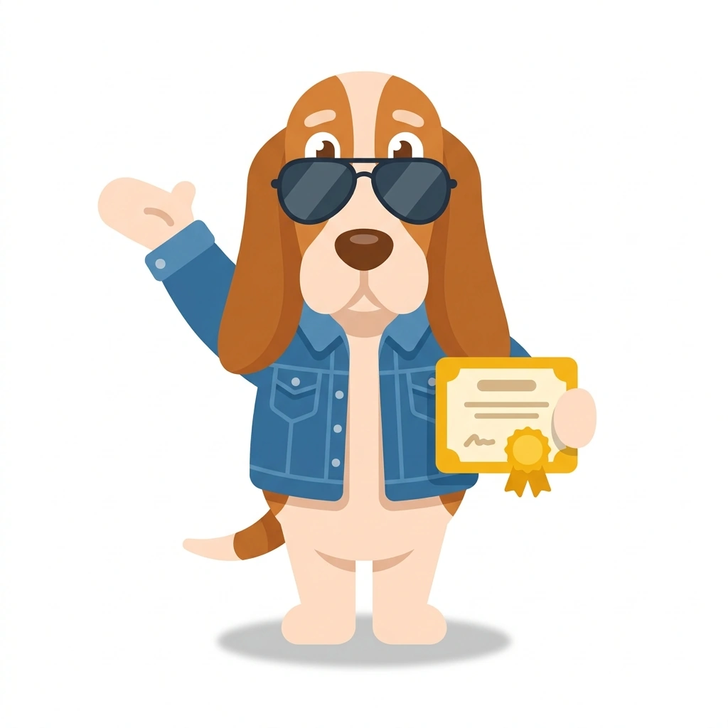 Barnaba il Basset, the guide who teaches the Obbligazioni: Prezzi, Rendimenti e Tassi course