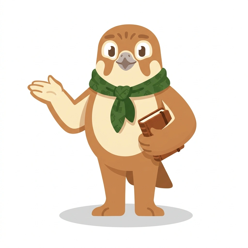 Farid the Falcon, the guide who teaches the High-Frequency Arabic Vocabulary course