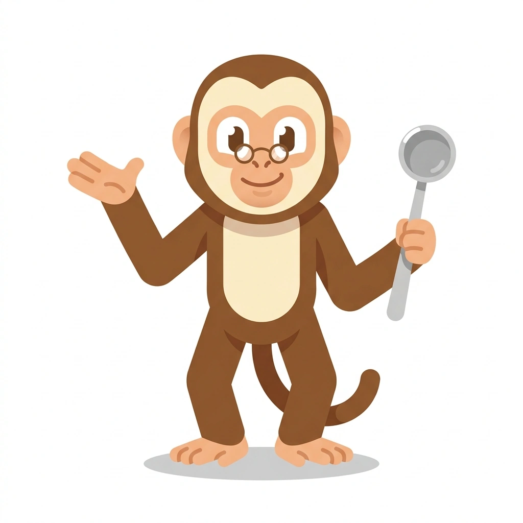 Cupper the Capuchin, the guide who teaches the Coffee Sensory Analysis course