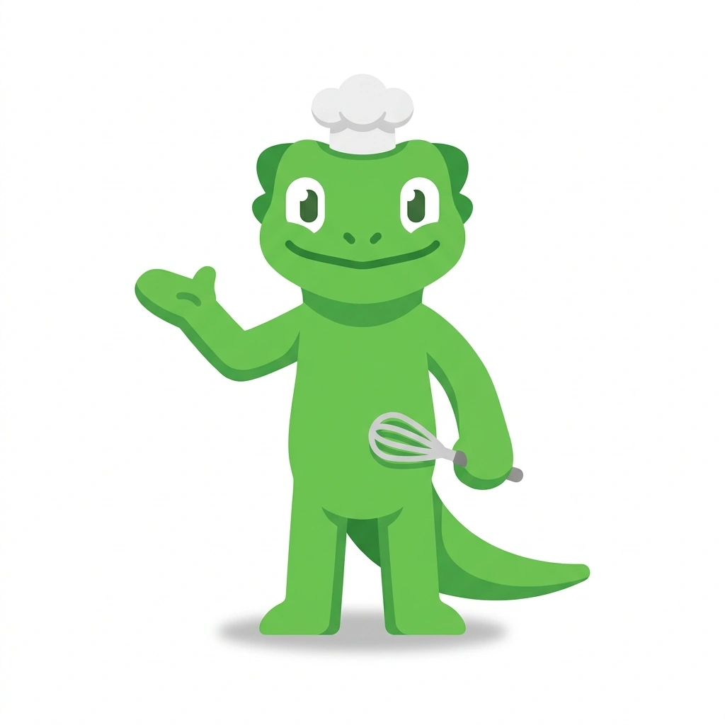 Sizzle the Salamander, the guide who teaches the Restaurant-Quality Pan Sauces course