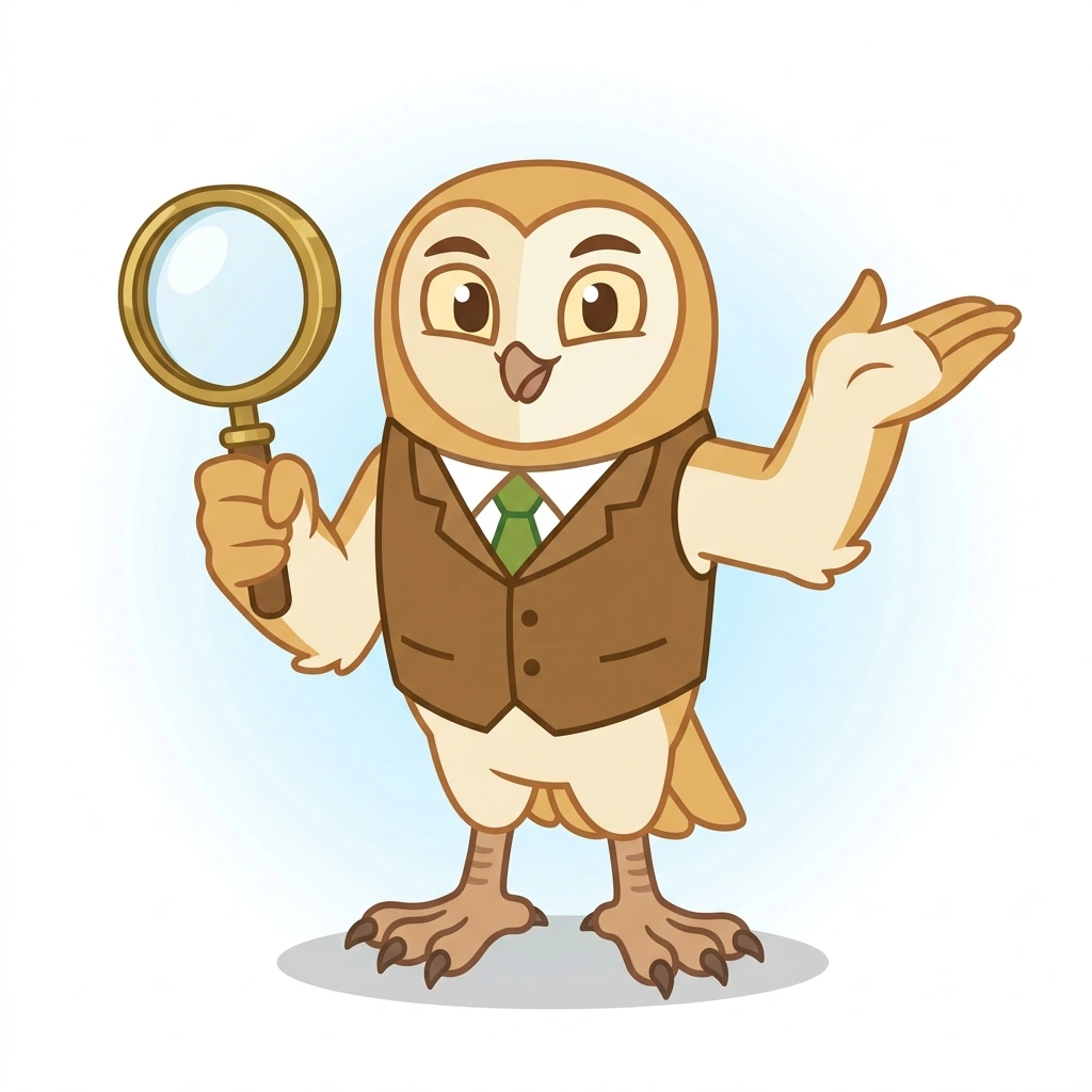 Barnaby the Barn Owl, the guide who teaches the Trauma-Based Mind Control: Mechanics and Accounts course
