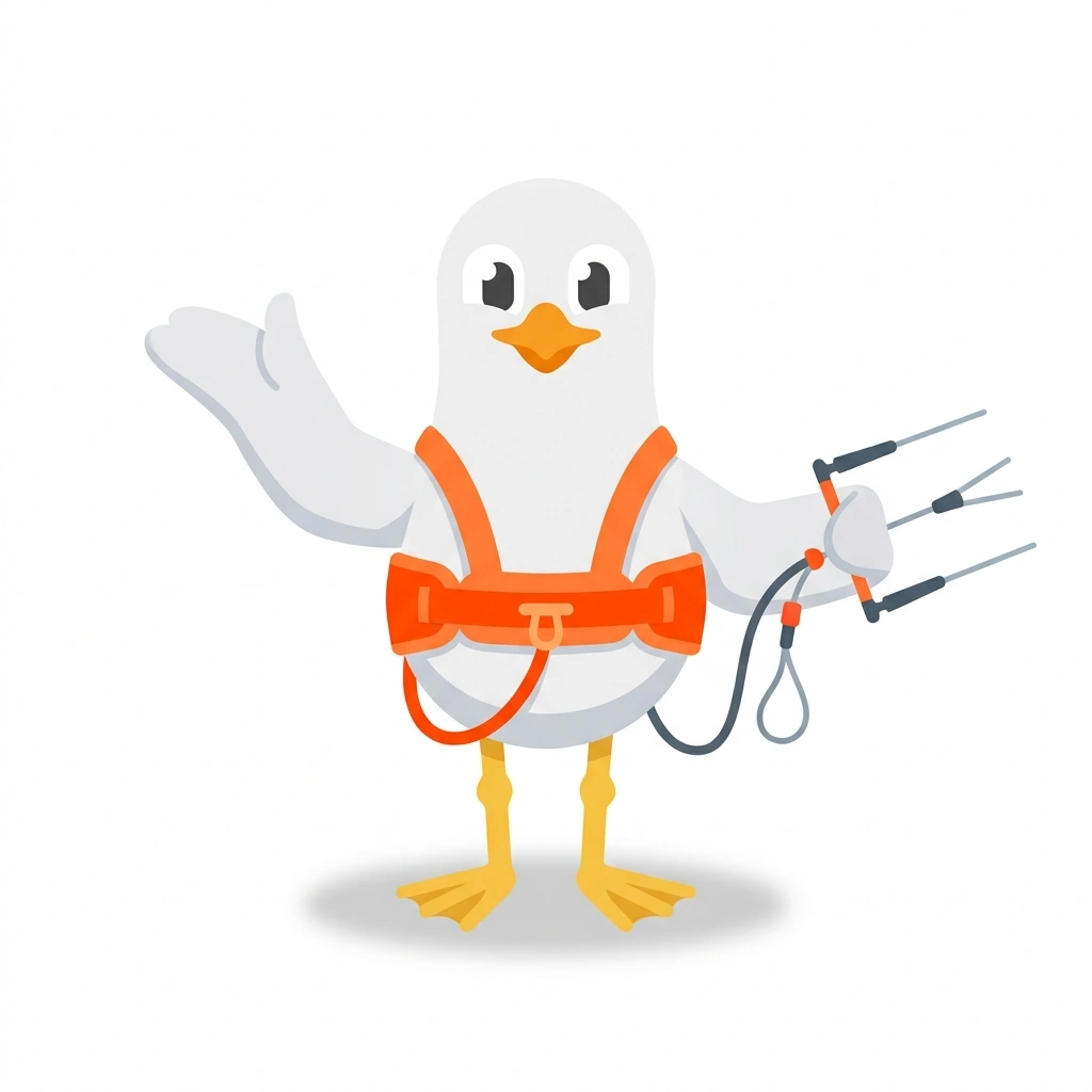 Sami the Seagull, the guide who teaches the Kitesurfing Somabay's Flat Waters course