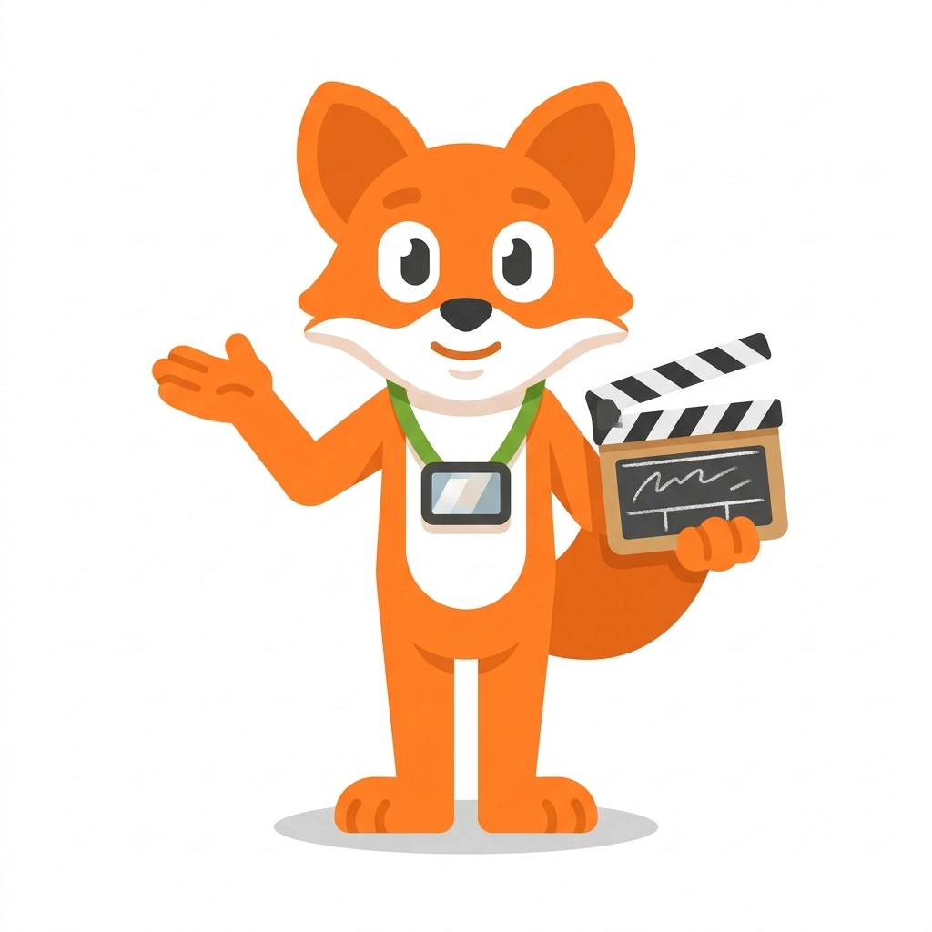 Fritz the Fox, the guide who teaches the Narrative Filmmaking: Script to Set course
