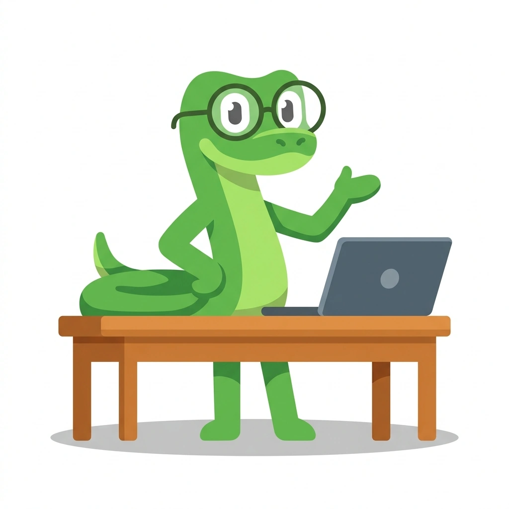 Pip the Python, the guide who teaches the Python: Writing Useful Scripts course