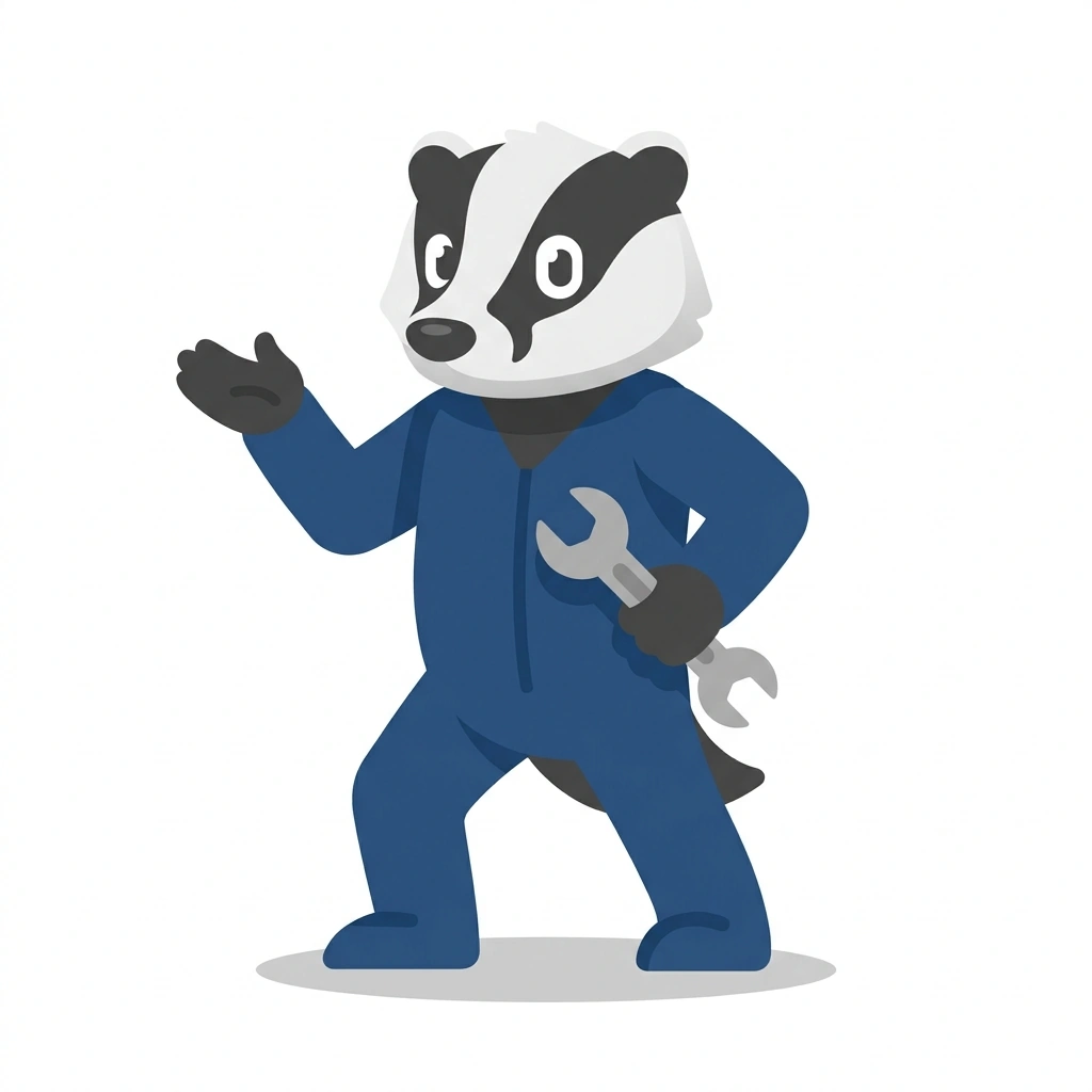 Boosty the Badger, the guide who teaches the Turbo Wastegates and Boost Control course