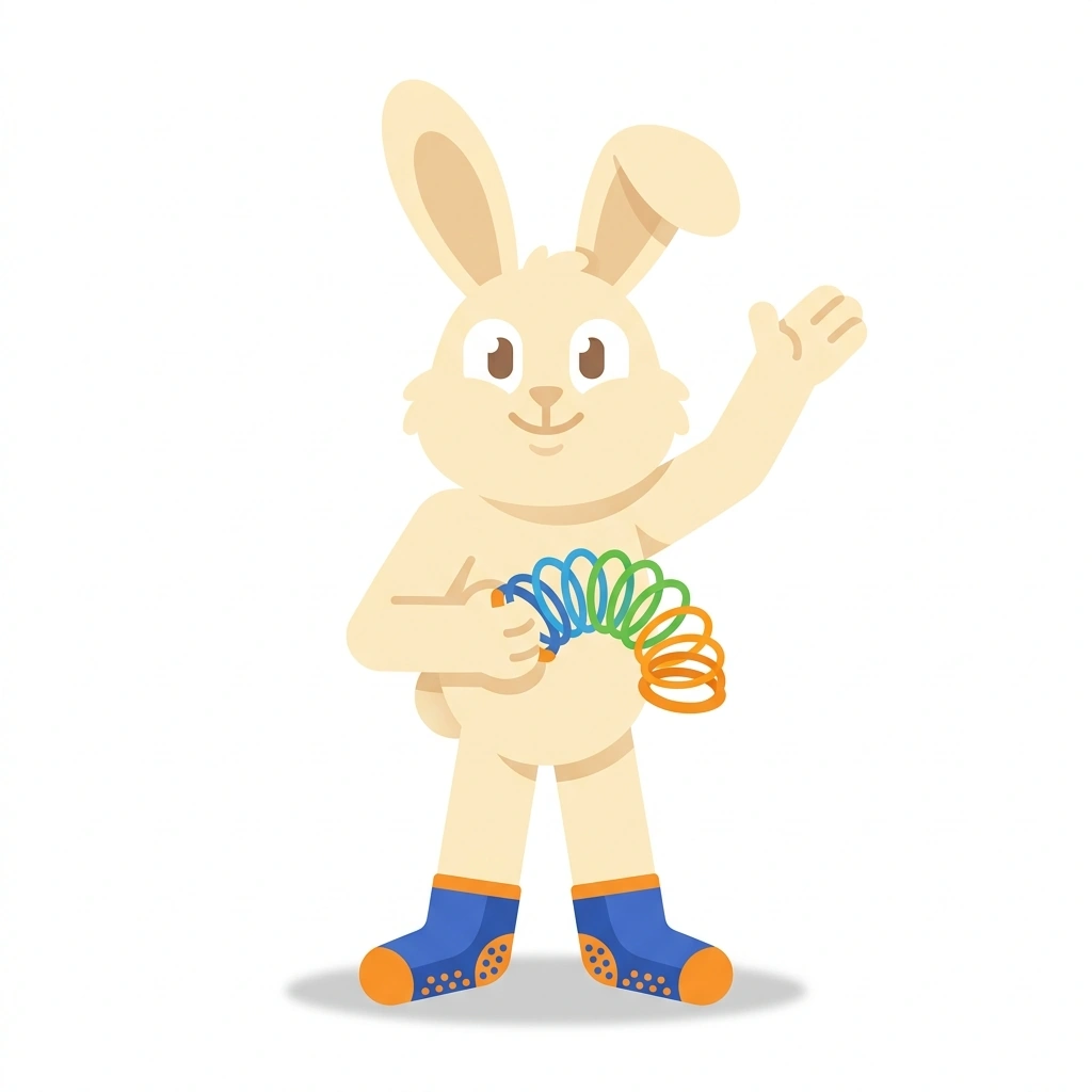 Remi the Rabbit, the guide who teaches the How the Pilates Reformer Works course