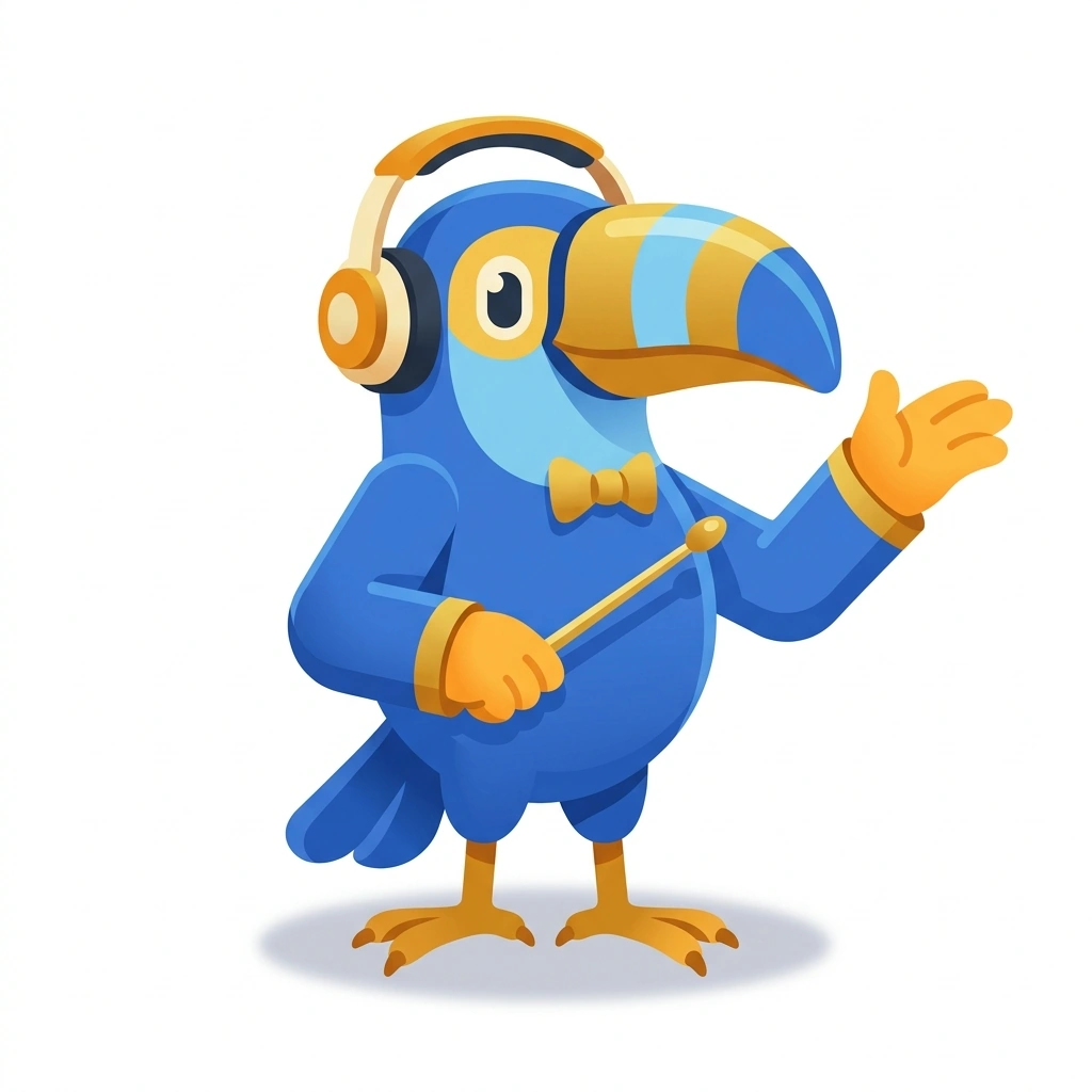 Trio the Toucan, the guide who teaches the Triads in Practice course