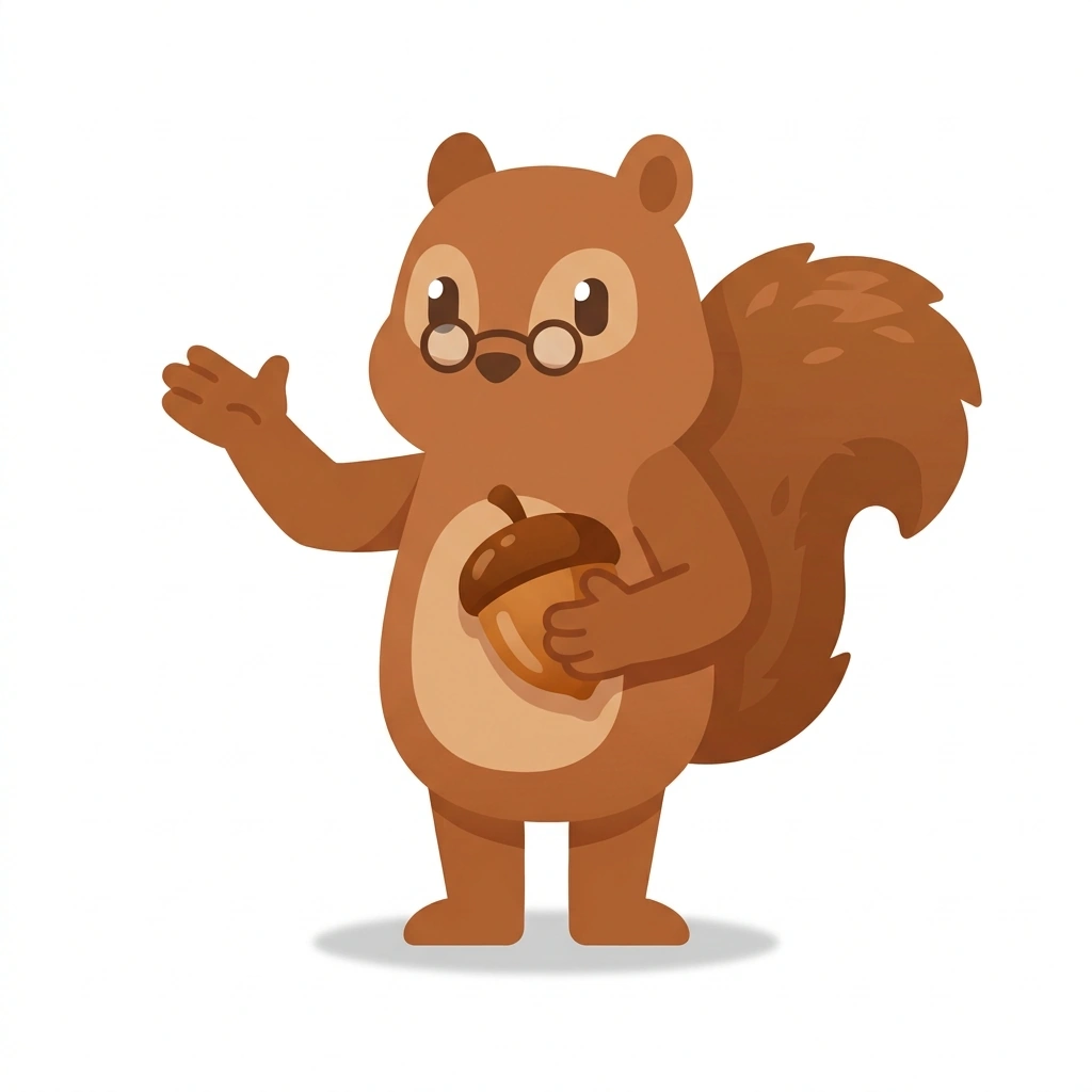Socrates the Squirrel, the guide who teaches the Philosophy for Everyday Thinking course