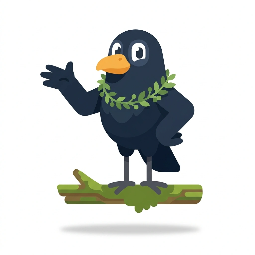 Rowan the Raven, the guide who teaches the Everyday Witchcraft and Wicca course