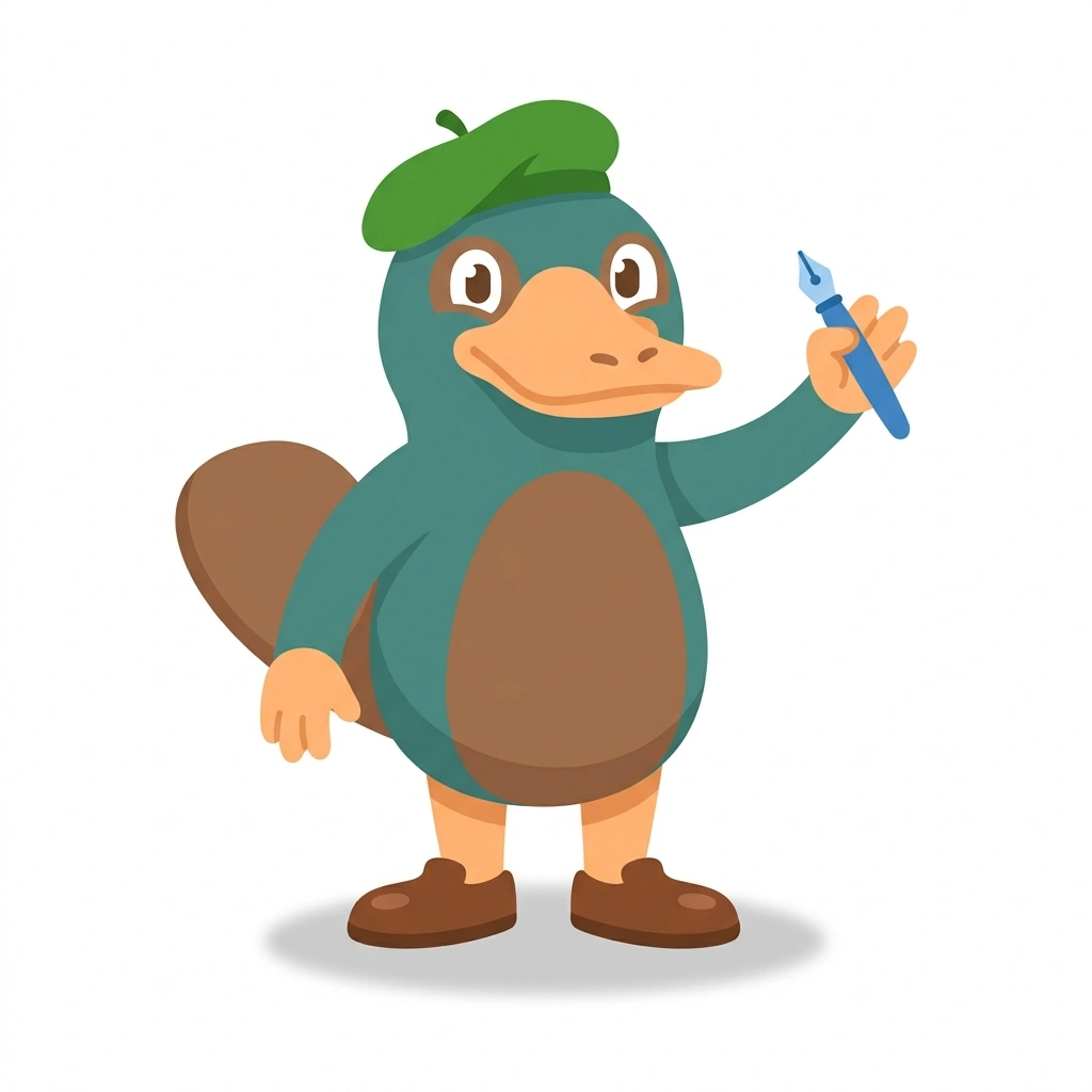 Plot-Plot the Platypus, the guide who teaches the The Storyteller's Craft: From Premise to Plot course