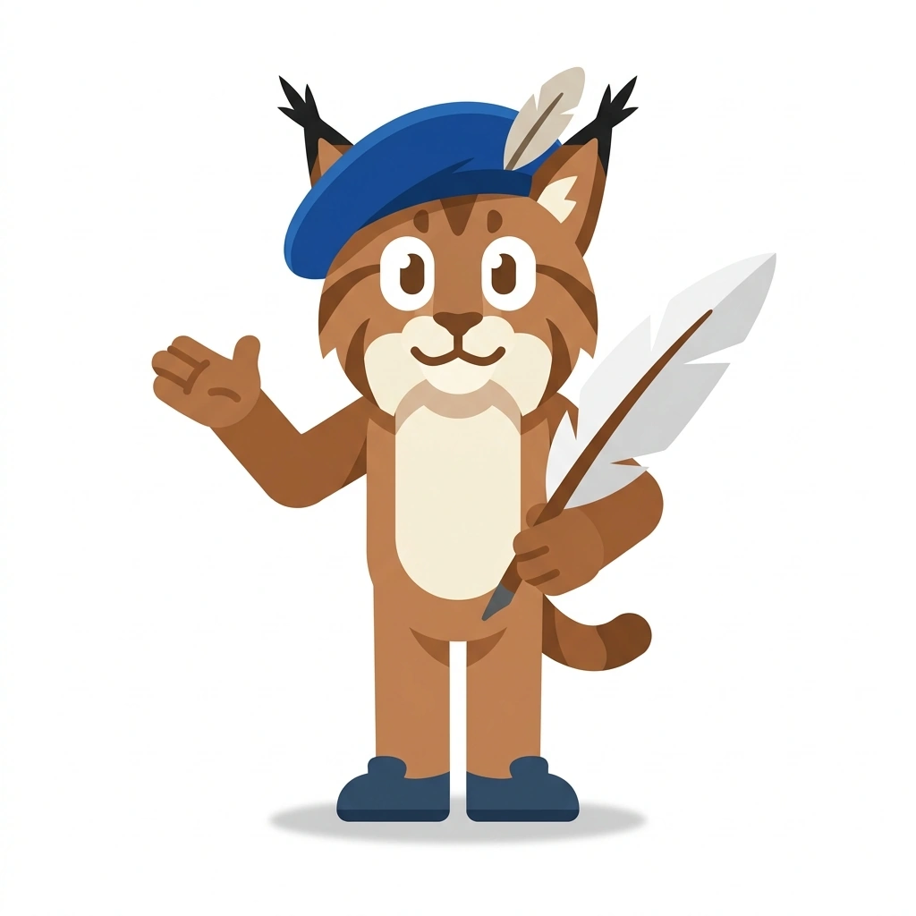 Lorenzo the Lynx, the guide who teaches the The Renaissance Master's World course