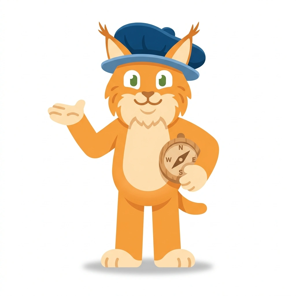 Leo the Lynx, the guide who teaches the Leonardo da Vinci’s Inventions course