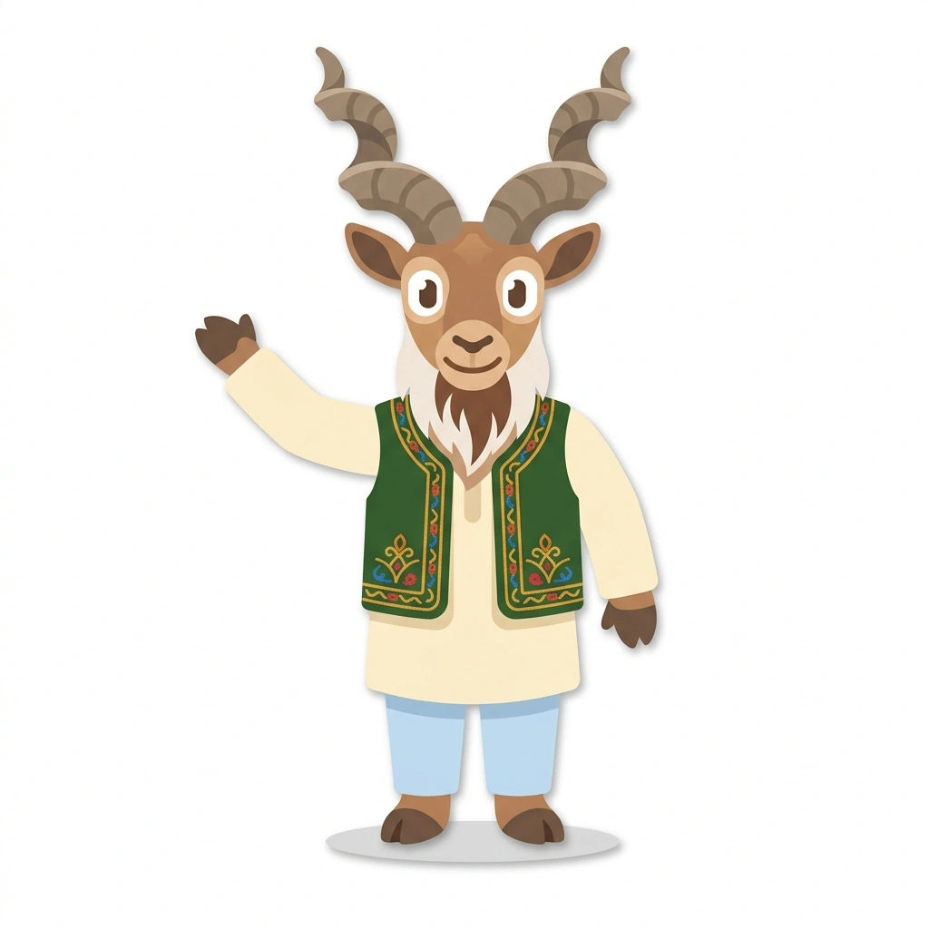 Marjan the Markhor, the guide who teaches the Everyday Afghan Dari course