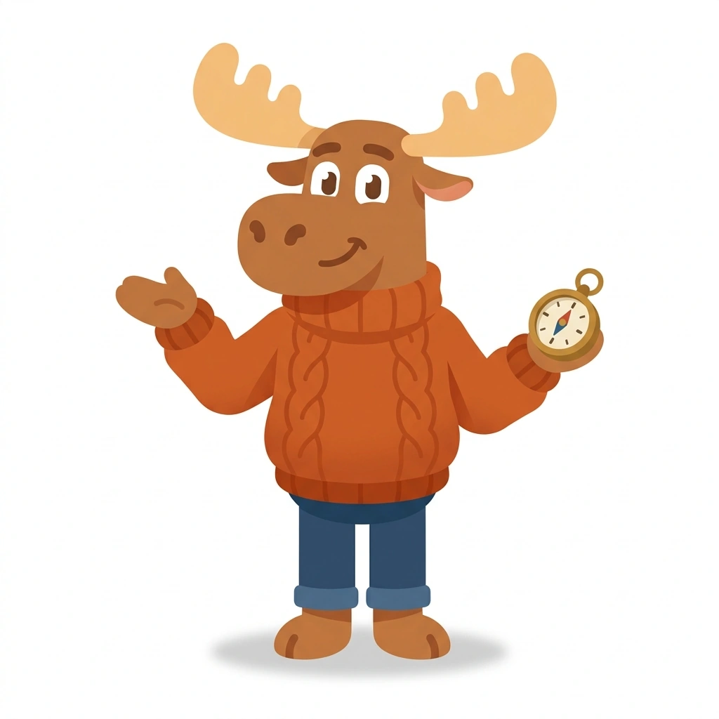 Monty the Moose, the guide who teaches the Psychology of Men course