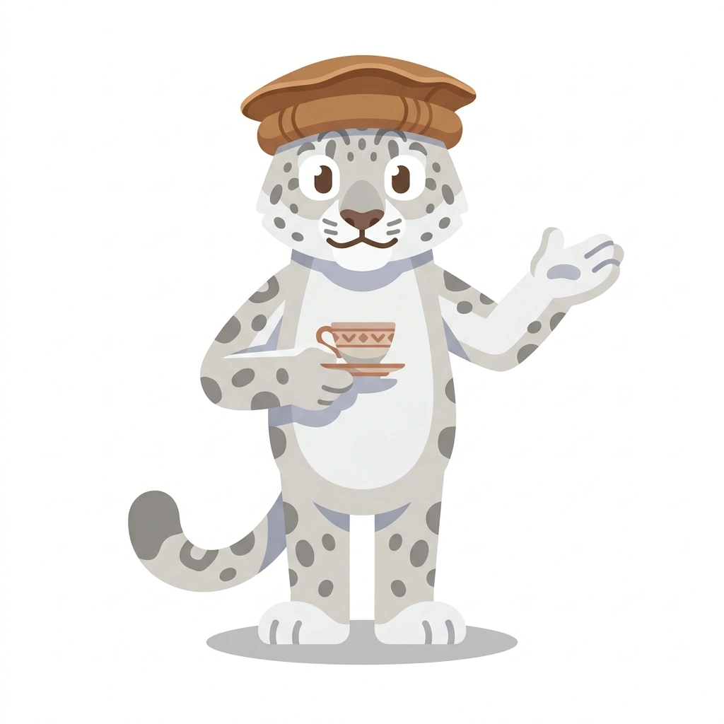 Sha-Sha the Snow Leopard, the guide who teaches the Speak Shina: The Guest’s Welcome course