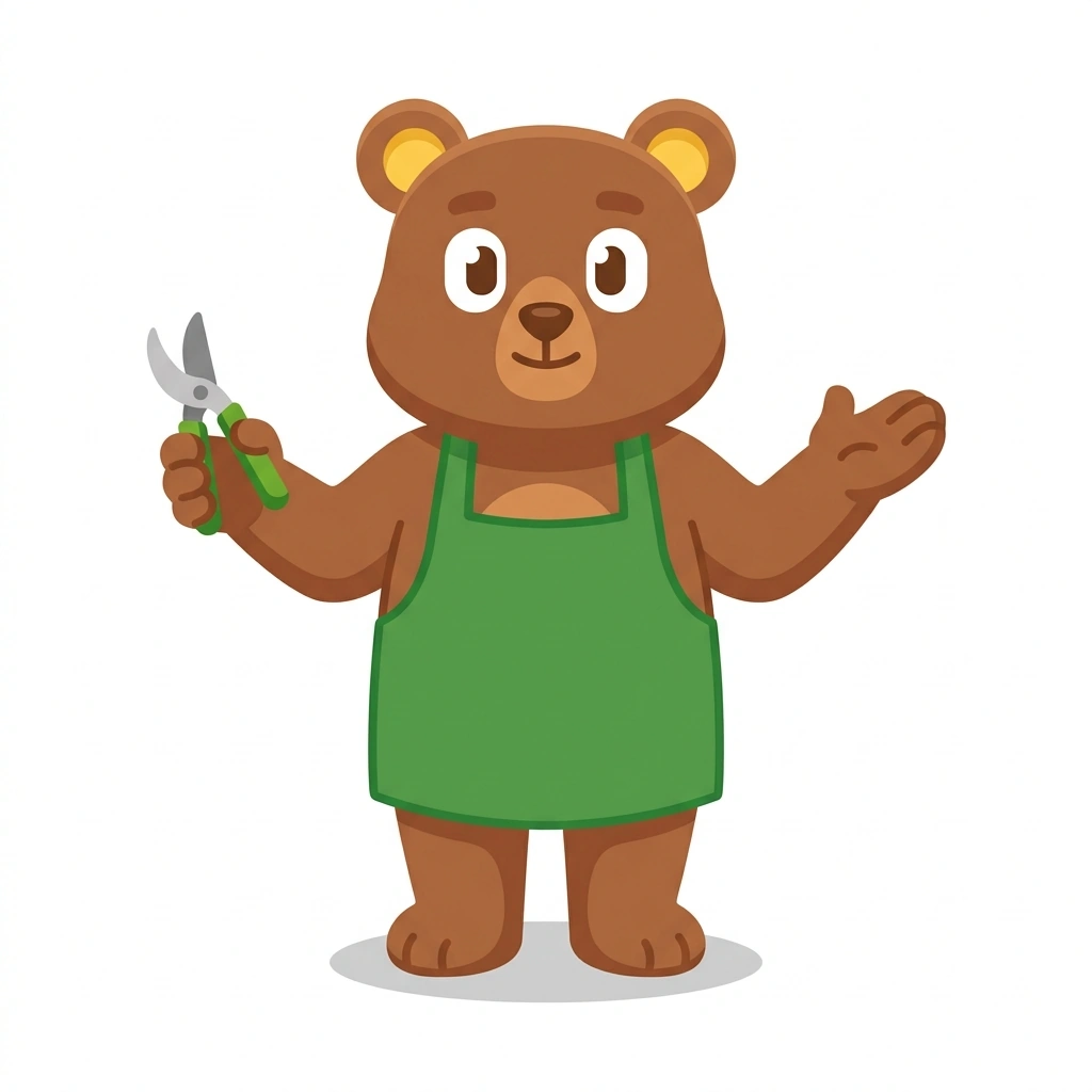 Bennie the Bonsai Bear, the guide who teaches the Finding the Bonsai Within course