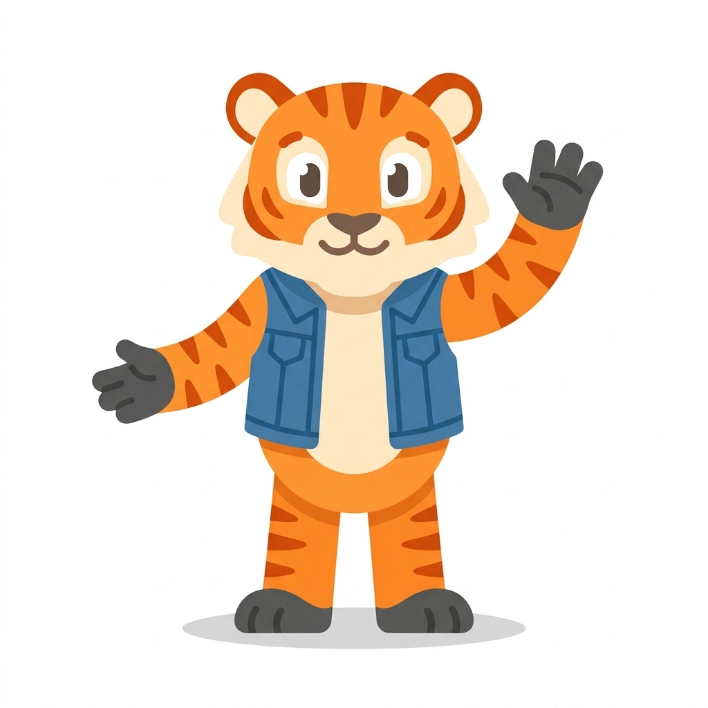 Thambi the Tiger, the guide who teaches the Everyday Spoken Tamil course