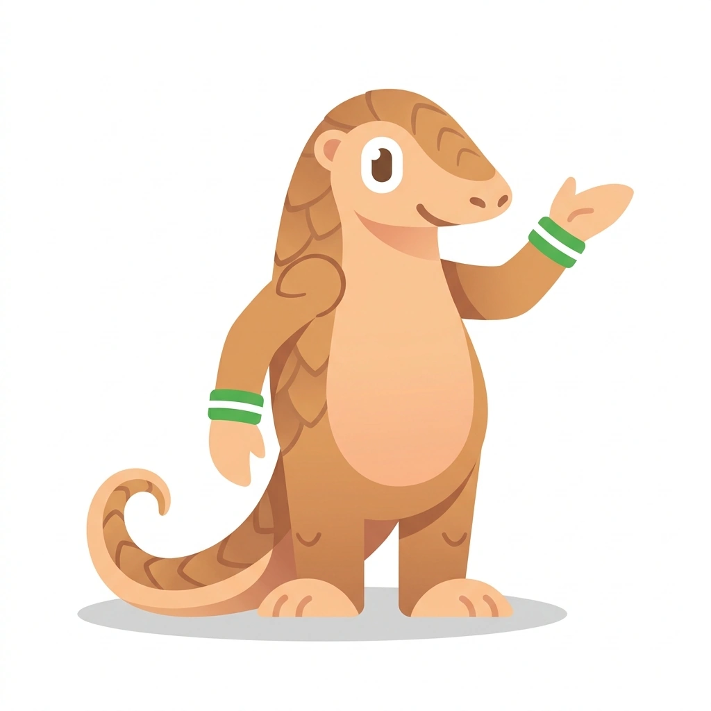 Pip the Pangolin, the guide who teaches the Reclaiming the Deep Crouch course