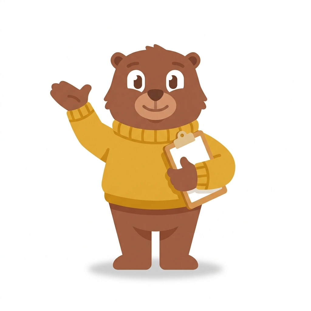 Barnaby the Beaver, the guide who teaches the Your Brain, Anxiety, and Neurodiversity course