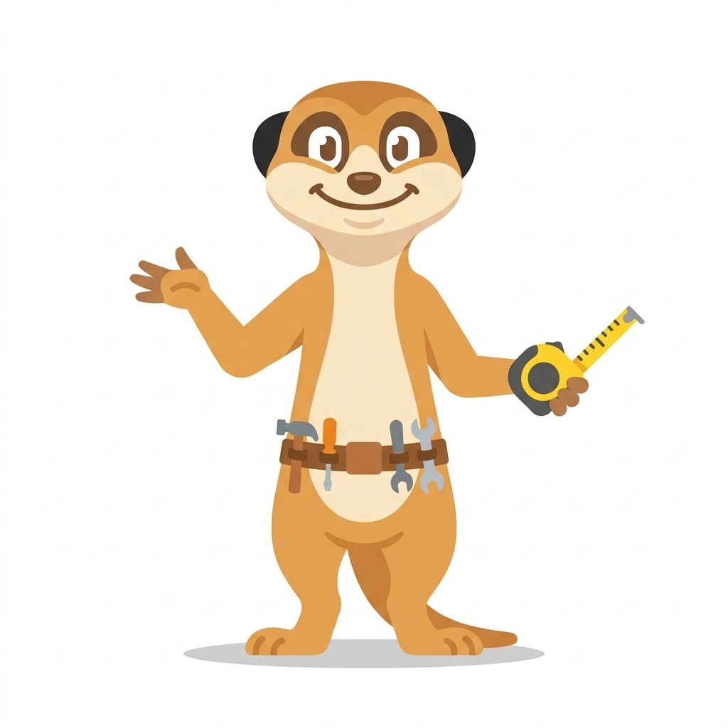 Milo the Meerkat, the guide who teaches the Reading the Tape Measure course