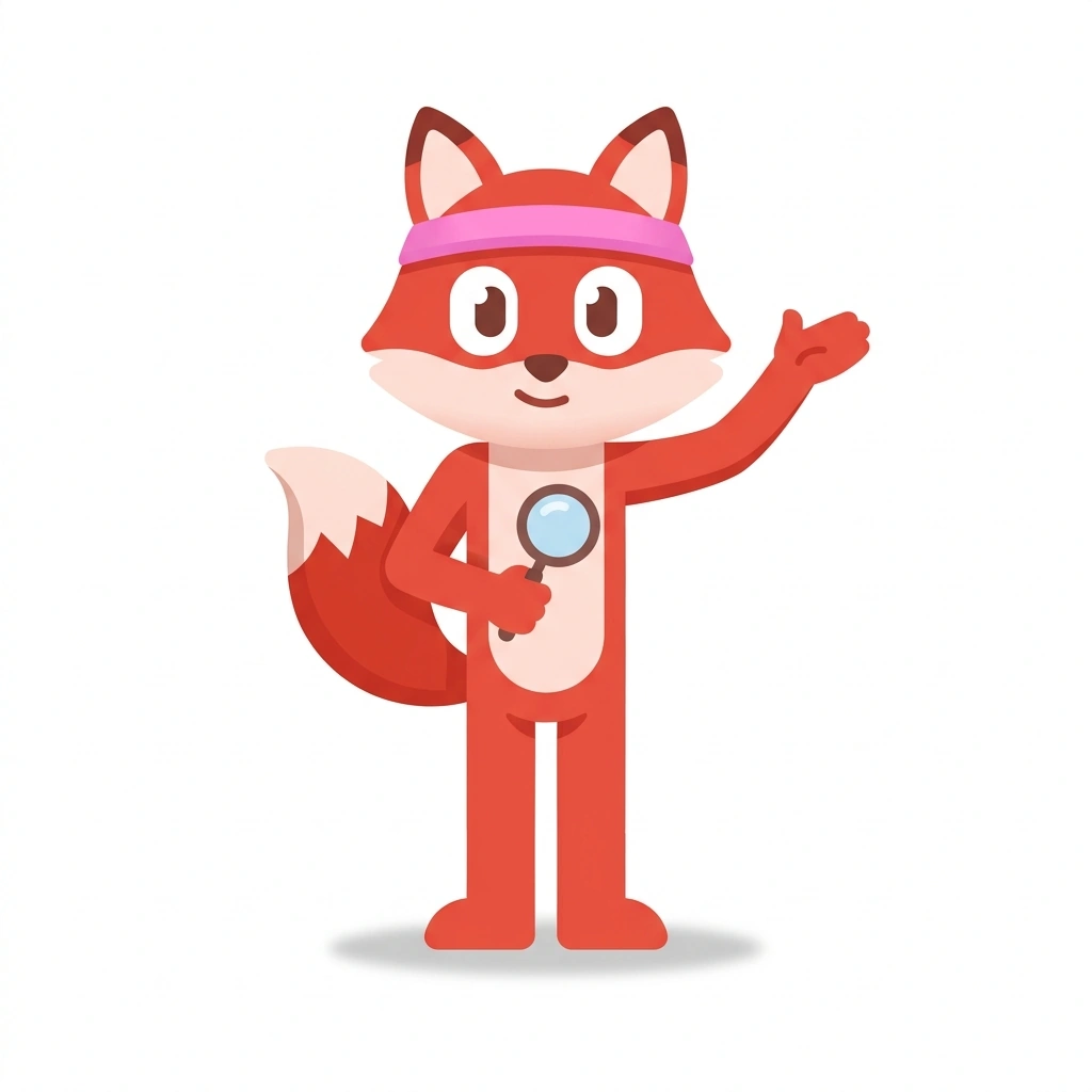 Fia the Fox, the guide who teaches the Follicular Phase course
