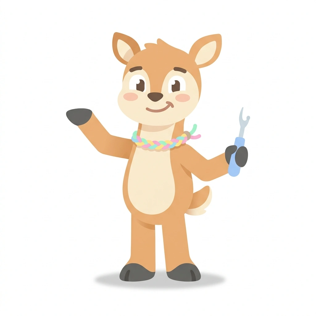 Dottie the Deer, the guide who teaches the Eliminating Pattern Darts course