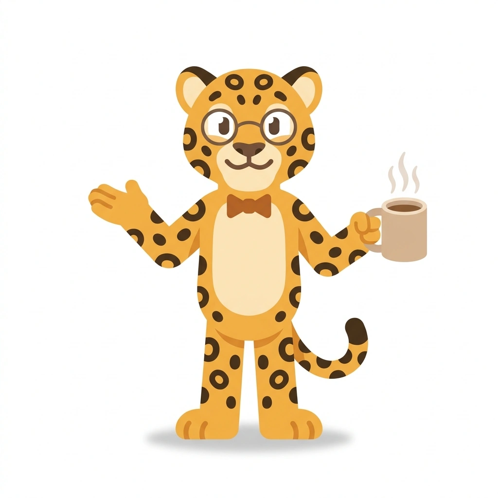 Jitter the Jaguar, the guide who teaches the Java Backend Interview Playbook course