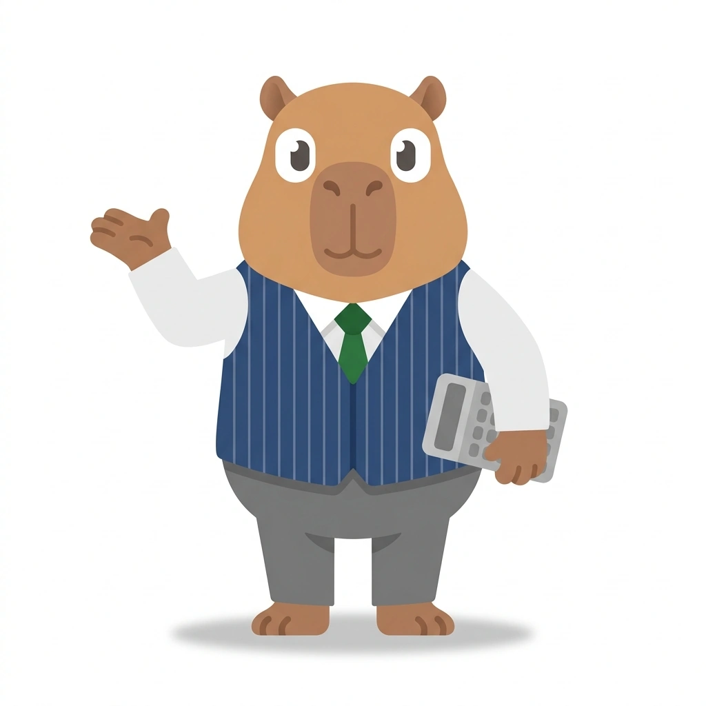 Cash the Capybara, the guide who teaches the Corporate Finance: Value and Capital course