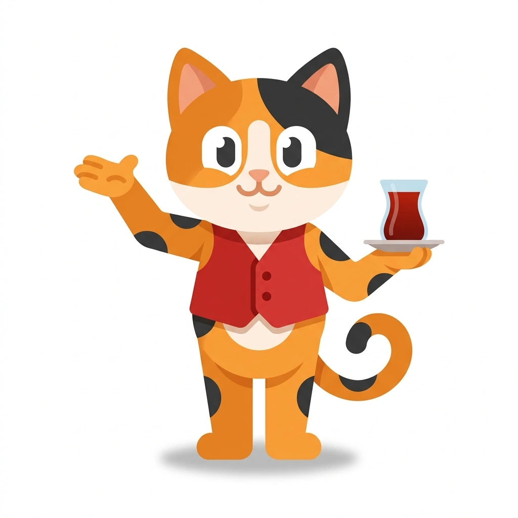 Tolga the Tabby, the guide who teaches the The World of the Turks course
