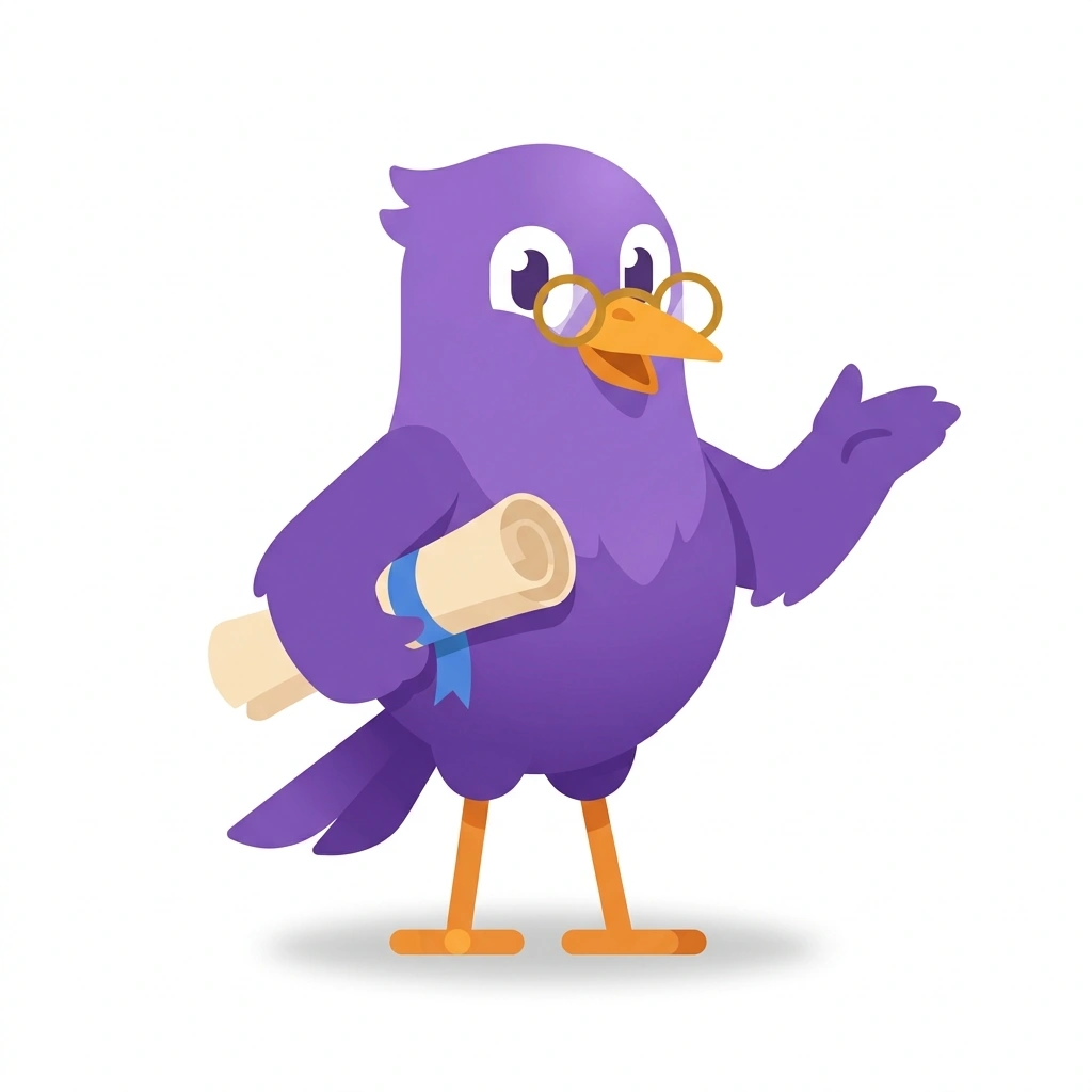 Stella the Starling, the guide who teaches the Astrology: Reading the Birth Chart course