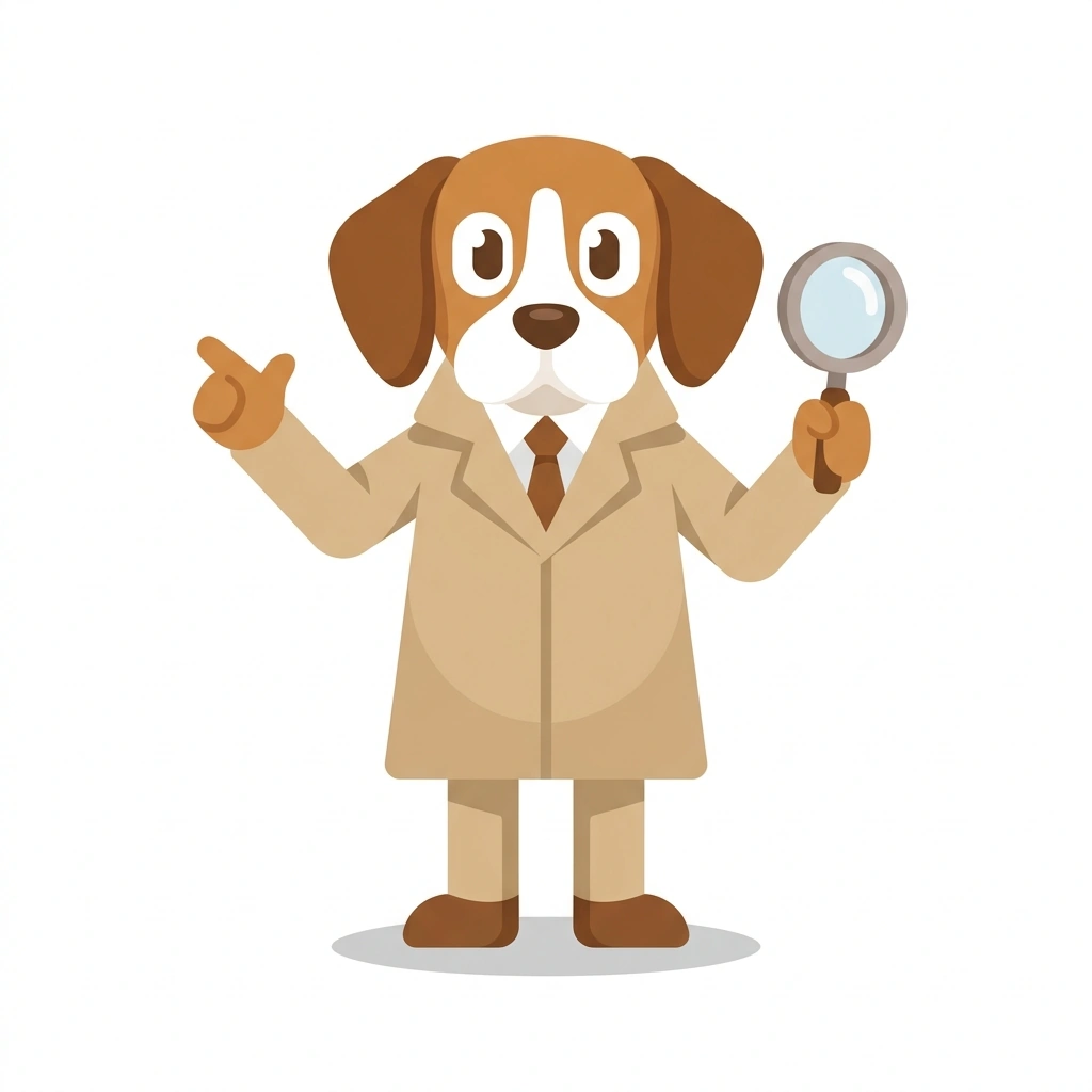 Barnaby the Beagle, the guide who teaches the Everyday Deduction and People Reading course