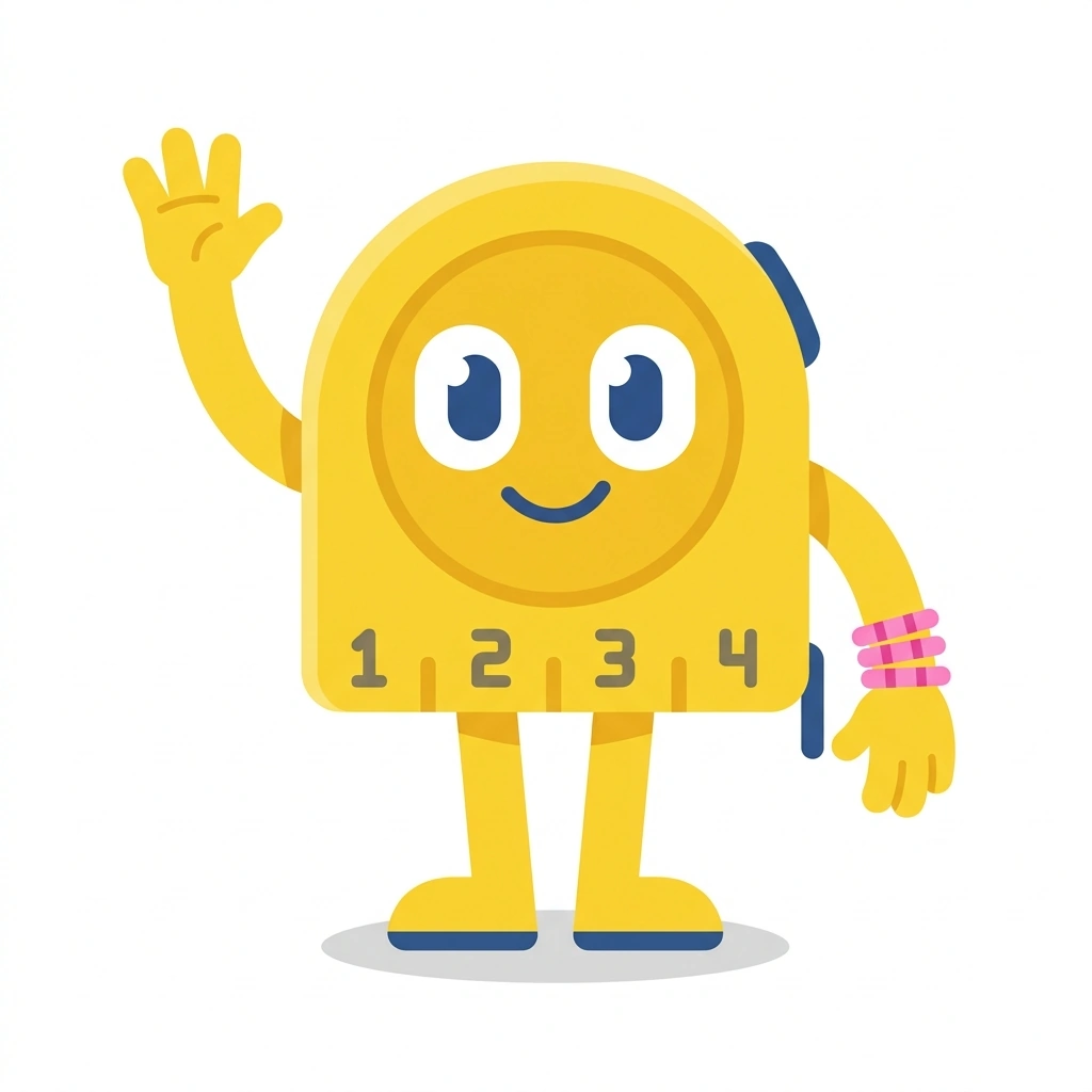 Taylor the Tapeworm, the guide who teaches the Tape Measure Mechanics and Layout course