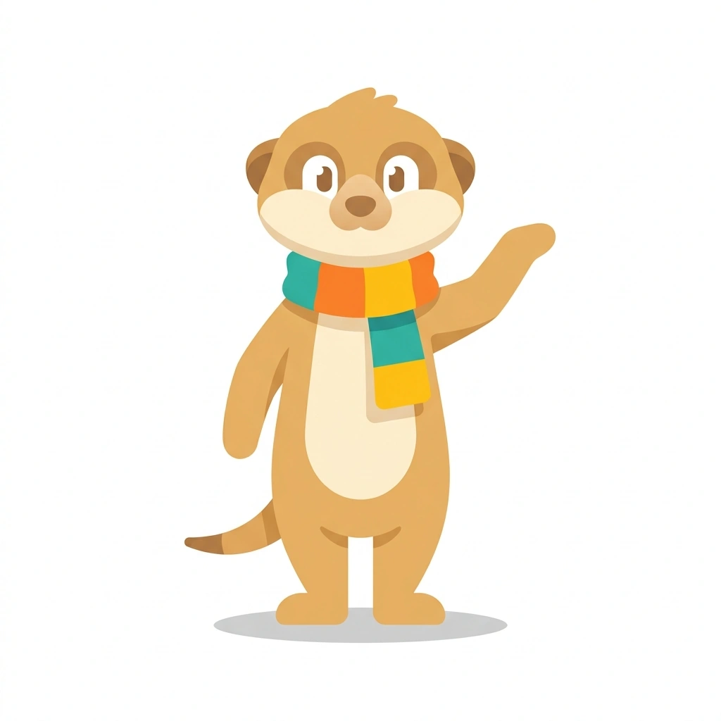 Mina the Mindful Meerkat, the guide who teaches the The Social Mind: Understanding Perspectives course