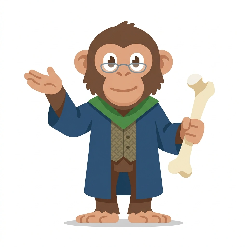 Atlas the Ape, the guide who teaches the Clinical Human Anatomy course