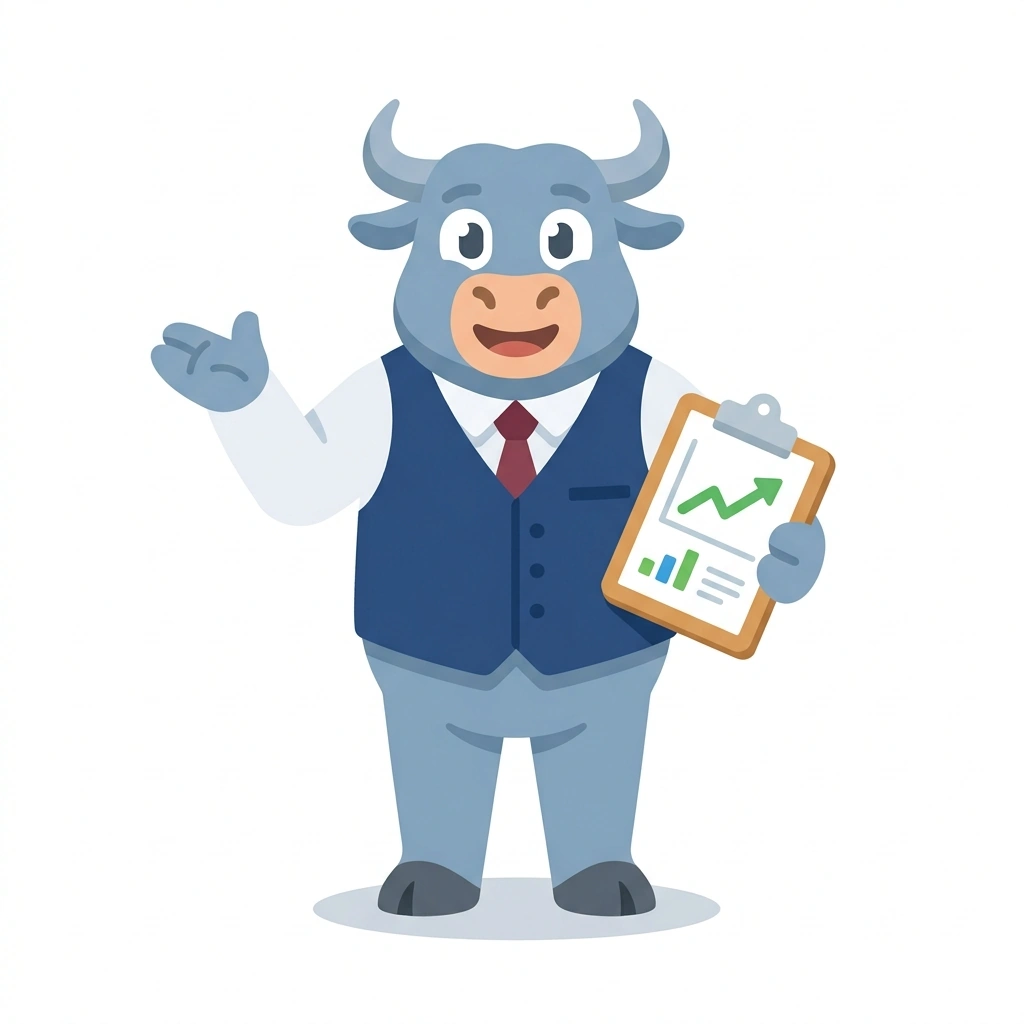 Barnaby the Bull, the guide who teaches the Butterfly Option Spreads course
