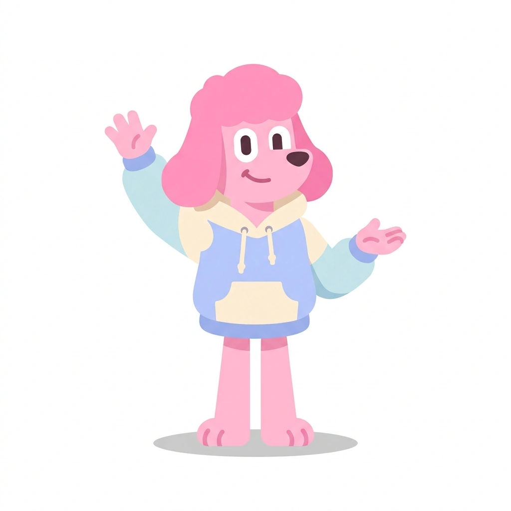 Pip the Poodle, the guide who teaches the Why People Do What They Do course