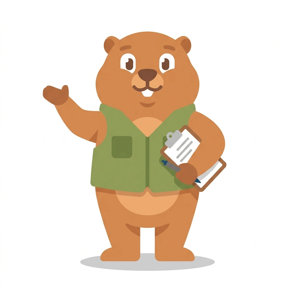 Grover the Groundhog, the guide who teaches the Excel for Greenkeeping Purchasing course