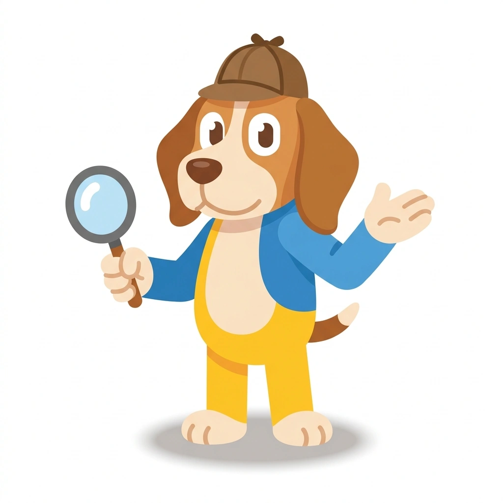 Bennie the Beagle, the guide who teaches the Decoding Your Partner course