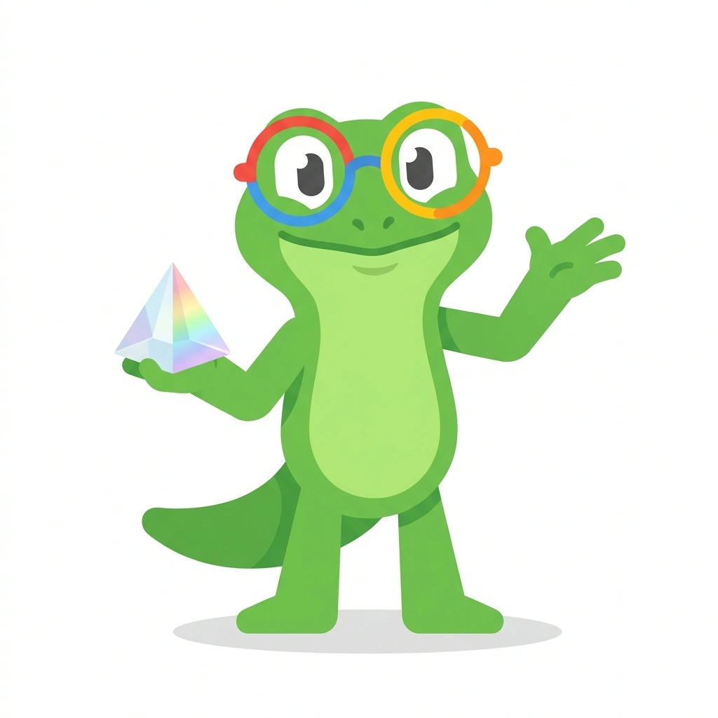 Newton the Newt, the guide who teaches the The Physics of Your Senses course