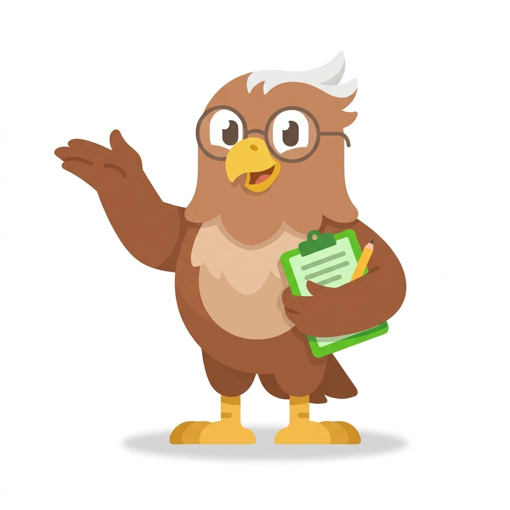 Ernie the Eagle, the guide who teaches the Excel for Everyday Work course