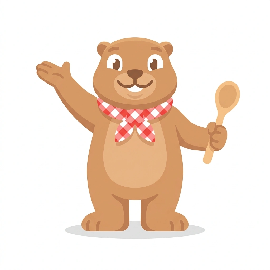 Marco the Marmot, the guide who teaches the How Italian Cooking Works course
