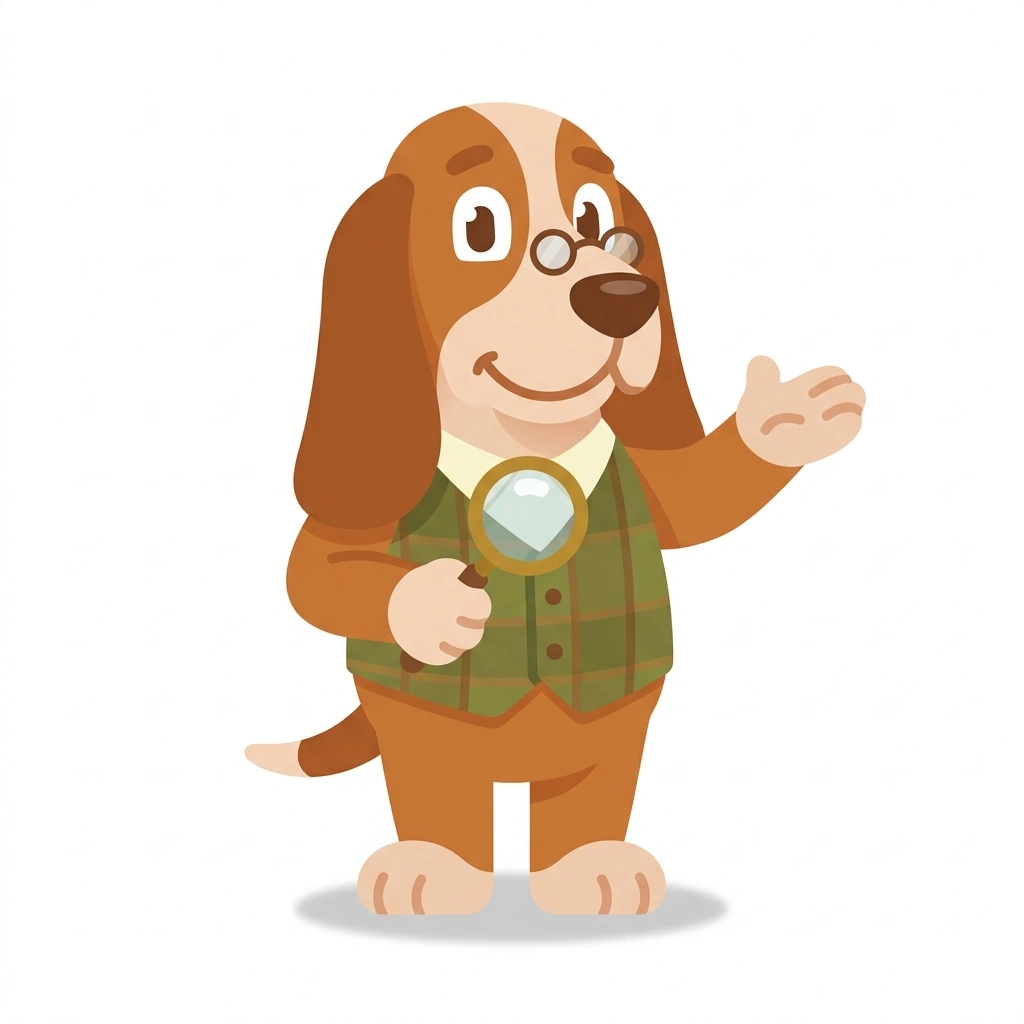 Homer the Hound, the guide who teaches the How Historians Read the Past course