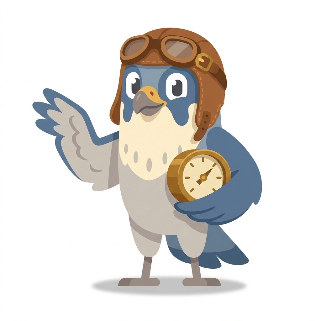 Felix the Falcon, the guide who teaches the High-Performance Flight Dynamics course