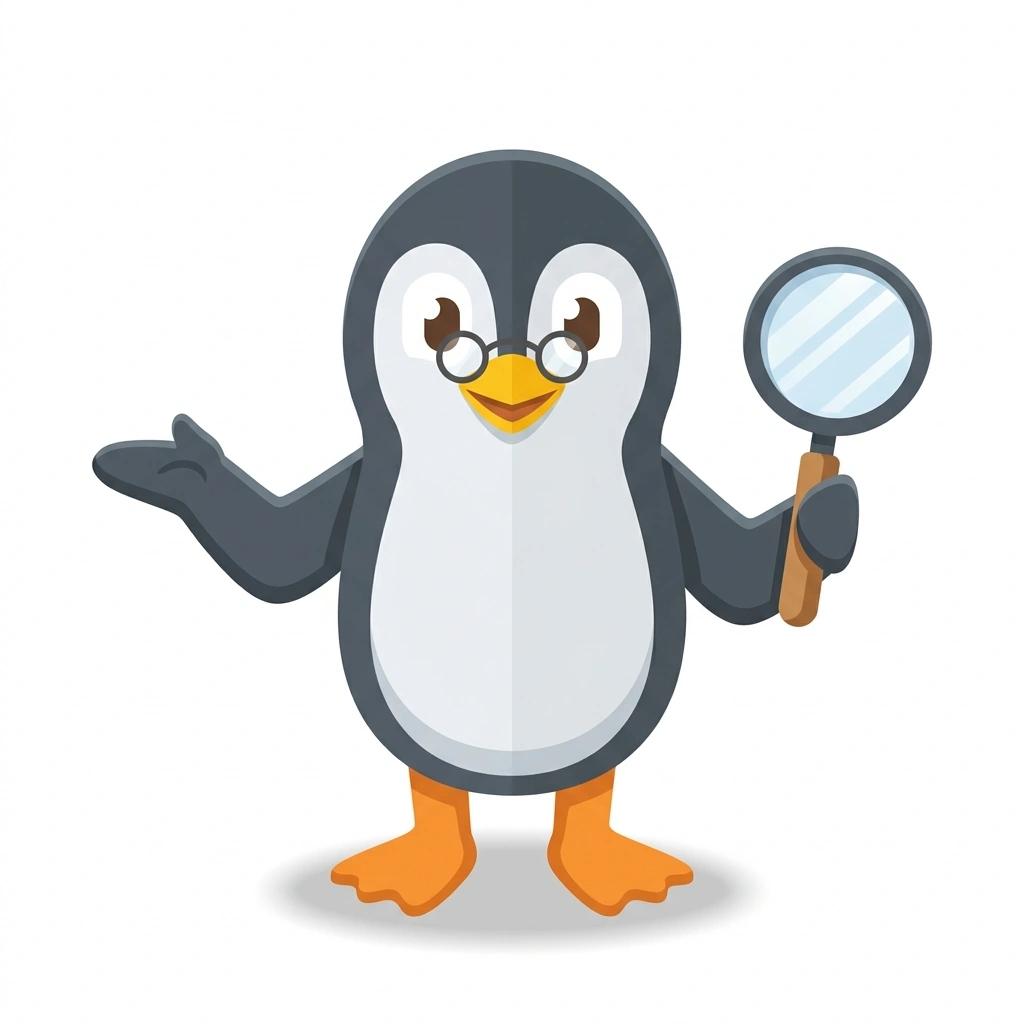 Pippa the Pondering Penguin, the guide who teaches the The Hidden Architecture of Choice course