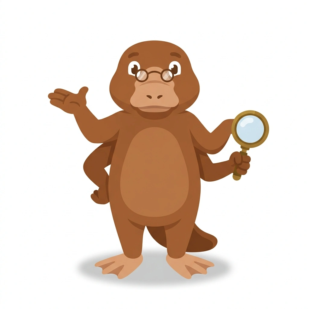 Plato the Platypus, the guide who teaches the Philosophy for Everyday Meaning course