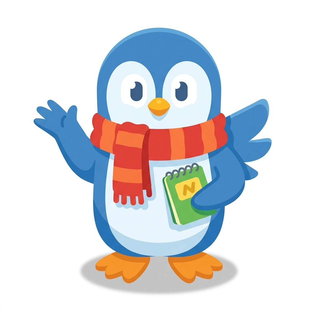 Pip the Penguin, the guide who teaches the Everyday Social Psychology course