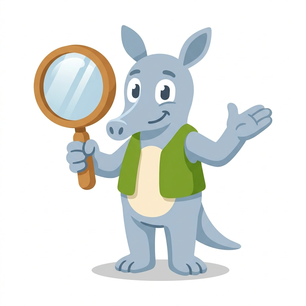 Arthur the Aardvark, the guide who teaches the How to Break Down Problems course