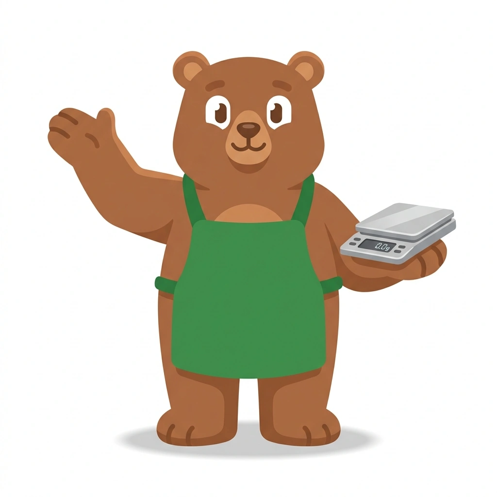 Brew-Brew the Bear, the guide who teaches the Dialing In Your Home Brew course
