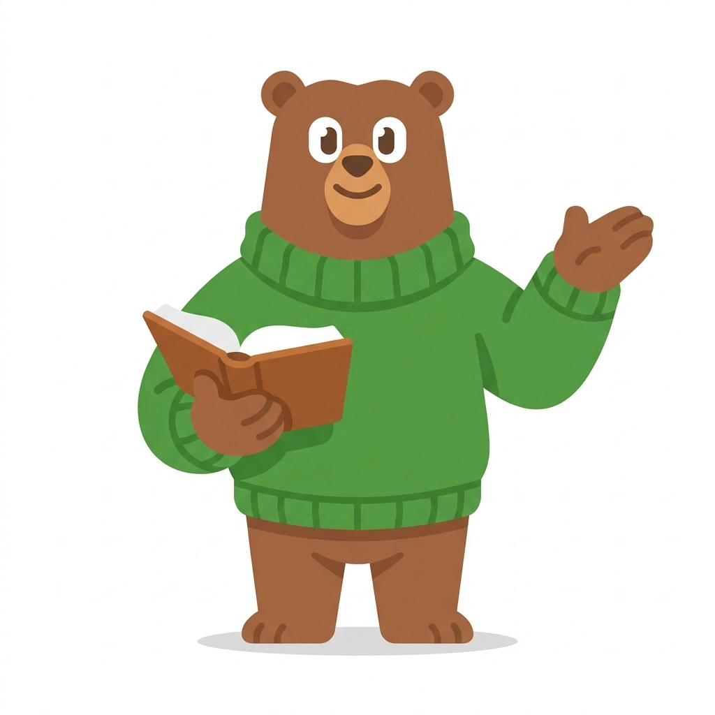 Barnaby the Bear, the guide who teaches the Nutrient Partitioning for Muscle Gain course